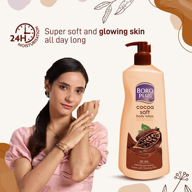 BOROPLUS Boro Plus Cocoa Soft Body Lotion For Skin Combination , 400 Ml, 1 Count